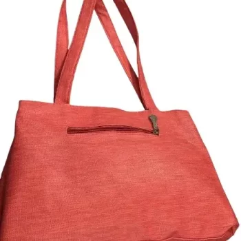 Stylish Orange Trendy Handbag for Women ( 40cm x 24 cm ) - Image 2