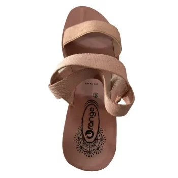 Beige Casual Chappal/Slippers for Women's - Fashion Sandal (Size 8)