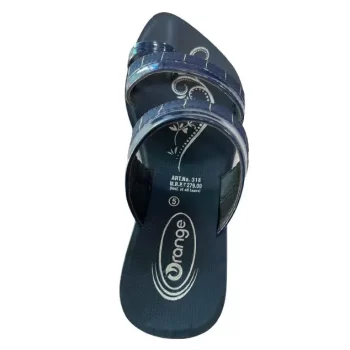 Black Casual Chappal/Slippers for Women's - Fashion Sandal (Size 5)