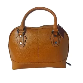 Women's Genuine Leather Hand Bag with 2 Year Warranty ( CON-2-Brown)
