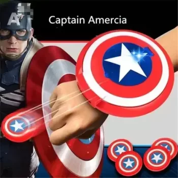 RIANZ Avengers 3 in 1 Gift-set 1 Disk Throwing Shield + 1 Mask + 1 Action Figure (CAPTAIN AMERICA) - Image 2