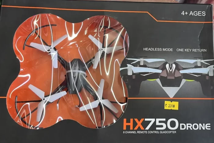 Planettoy Presents Drone HX-750 Flying Quadcopter with 6 Channel Remote Control and Altitude Hold Without Camera Headless Mode for Both Kids & Adults – Pack of 1 (Multicolor) One Key Return - Image 5