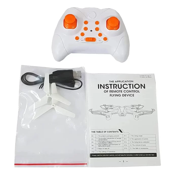 Planettoy Presents Drone HX-750 Flying Quadcopter with 6 Channel Remote Control and Altitude Hold Without Camera Headless Mode for Both Kids & Adults – Pack of 1 (Multicolor) One Key Return - Image 2