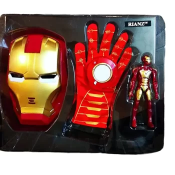 RIANZ Avengers Iron Man 3 In 1 Gift-Set - Vente Avengers 3 in 1 Gift-set 1 Glove + 1 Mask + 1 Action Figure (IRON MAN) - Image 4
