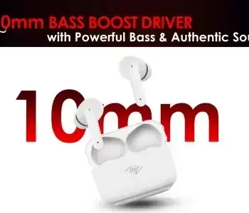 itel T1 AIR Bluetooth Headset  (White, True Wireless) Ear Buds - Splash proof - Image 2