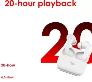itel T1 AIR Bluetooth Headset  (White, True Wireless) Ear Buds - Splash proof - Image 3