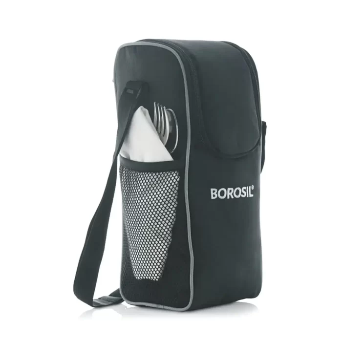 Borosil - Hot-N-Fresh Stainless Steel Insulated Lunch Box, Set of 4 (2pcs 350 ml + 2pcs 420 ml), Grey - Image 5