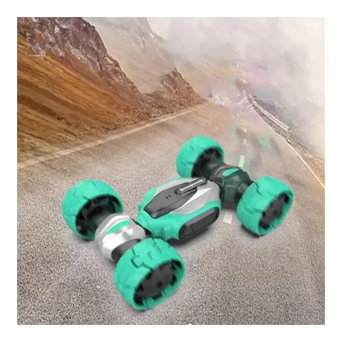High Speed 360 Degree Rotating 2.4Ghz Remote Control Climbing Car 4WD Deformation RC Stunt Car with Music Dance Light Deformation Explosive Wheel Dual Sided Motion Twist Off Road Car Toys for Kids - Image 3