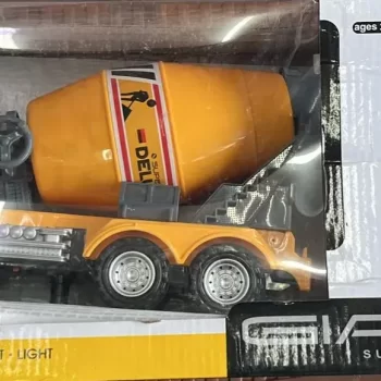 Remote control Cement Concrete Mixer Construction Automobile Vehicle RC Truck mounted Mixer construction toy for kids  (Yellow) - Image 3