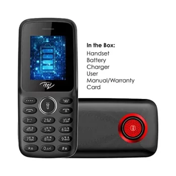 Itel it2163s (4.5cm, 1200mAh, BT Caller, Kingtalker, 12+1 Month Warranty on Device with 111 Days Replacement) 115x49.5x14.2mm (Black) Feature Mobile Phone - Image 3