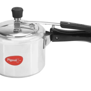 Pigeon Classic Calida Induction Base Aluminium Pressure Cooker with Outer Lid, 5 litres, Silver