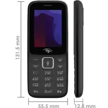 Itel it5029 (2.4 inch Display, 1200mAh, Premium ID, Black) Feature Mobile Phone - Image 3