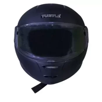 TURTLE THC-22 AEROPLUS SMART CHROME Motorbike Helmet (Black) ISI Certified Full Face Helmet for Men with Inner Smoke Sun Shield Outer Clear Visor ( Large 600 MM) - Image 3