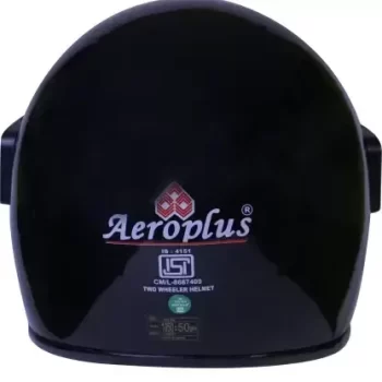 TURTLE THC-22 AEROPLUS SMART CHROME Motorbike Helmet (Black) ISI Certified Full Face Helmet for Men with Inner Smoke Sun Shield Outer Clear Visor ( Large 600 MM) - Image 2