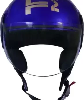 TURTLE D1 - 3 CUB Motorbike Helmet (Blue) ISI Certified Flip-Up Helmet for Men and Women with Inner Smoke Sun Shield Outer Clear Visor ( Large 600 MM) - Image 3