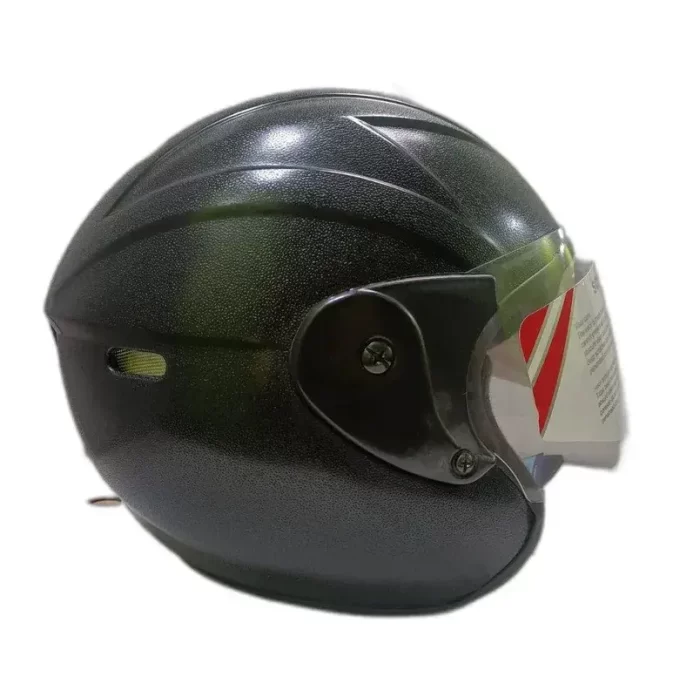 Aeroplus D1 Chrome TURTLE Motorbike Helmet (Black) ISI Certified Flip-Up Helmet for Men and Women with Inner Smoke Sun Shield Outer Clear Visor ( Large 600 MM)