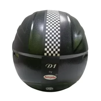 Aeroplus D1 Chrome TURTLE Motorbike Helmet (Black) ISI Certified Flip-Up Helmet for Men and Women with Inner Smoke Sun Shield Outer Clear Visor ( Large 600 MM) - Image 3