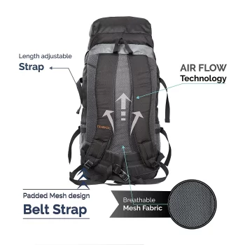 Farewell rucksack bags 80 litres travel bag tourist bag for travel backpack for hiking trekking Bag for camping  -1 Year Warranty - Image 2