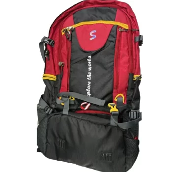Farewell rucksack bags 80 litres travel bag tourist bag for travel backpack for hiking trekking Bag for camping Red -1 Year Warranty