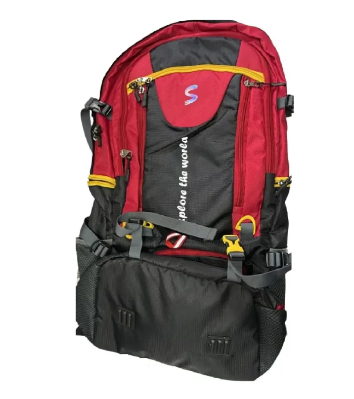 Farewell rucksack bags 80 litres travel bag tourist bag for travel backpack for hiking trekking Bag for camping Red -1 Year Warranty
