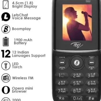 Itel MagicX Play (4.5cm, 4G Volte Enabled, 1900mAh)_Black - Image 3