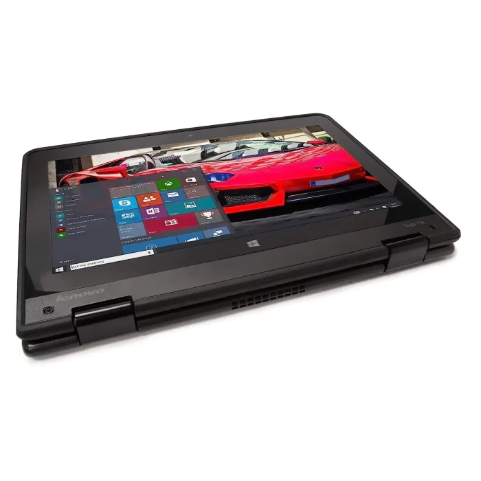 Lenovo Laptops - Lenovo 300e Chromebook 2nd Gen 82CE0000US 11.6" Touchscreen 2 in 1 Chromebook - HD - 1366 x 768 - AMD A-Series A4-9120C Dual-core (2 Core) 1.60 GHz - 4 GB RAM - 32 GB Flash Memory - Black ( Refurbished ) - Image 2