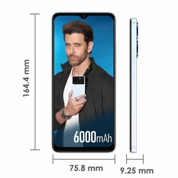 Itel P40 (6000mAh Battery with Fast Charging | 7GB RAM + 64GB ROM, Up to 4GB RAM with Memory Fusion | 13MP AI Dual Rear Camera) Smart Phone -Dreamy Blue - Image 5