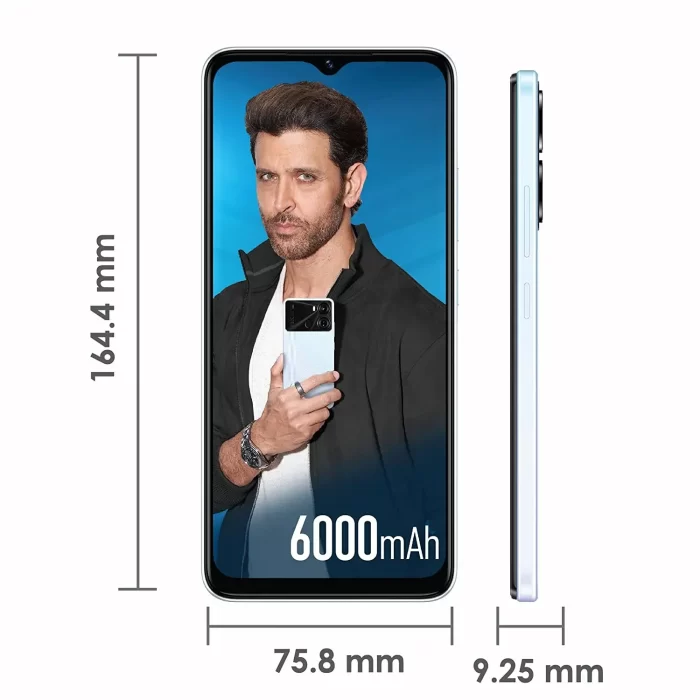 Itel P40 (6000mAh Battery with Fast Charging | 7GB RAM + 64GB ROM, Up to 4GB RAM with Memory Fusion | 13MP AI Dual Rear Camera) Smart Phone -Dreamy Blue - Image 5