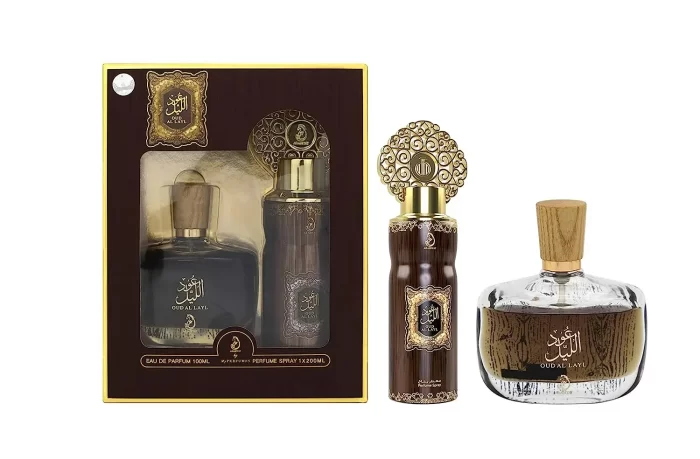 ARABIYAT OUD AL LAYL EDP 100ML + PERFUME SPRAY 200ML | GIFT SET FOR MEN & WOMEN - Image 3