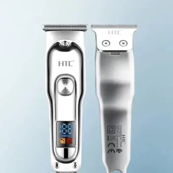 HTC AT 179 Professional rechargeable USB Cordless T Blade Hair Cutting Trimmer Clipper for Men - Image 4