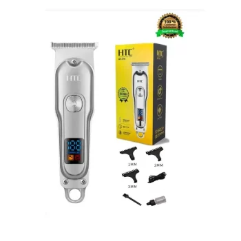 HTC AT 179 Professional rechargeable USB Cordless T Blade Hair Cutting Trimmer Clipper for Men - Image 12