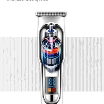 HTC AT 179 Professional rechargeable USB Cordless T Blade Hair Cutting Trimmer Clipper for Men - Image 8