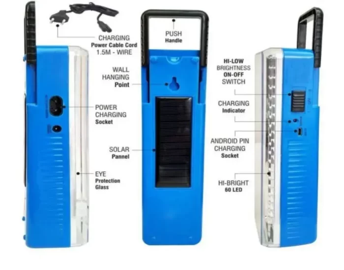 Rock Light Rechargeable Emergency LED Light with 8 Hr Lighting Time , 36 SMD LED's (with USB Charging - RL 53A) Blue - Image 3