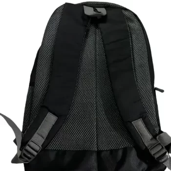 Overnighter Backpack, Travel Laptop Bag, Black Polyester Backpack for Men and Women, Spacious Shoulder Bag for  Office , School , Travelling and Camping - Image 2