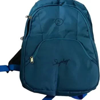 Overnighter Backpack, Travel Laptop Bag, Black Polyester Backpack for Men and Women, Spacious Shoulder Bag for  Office , School , Travelling and Camping