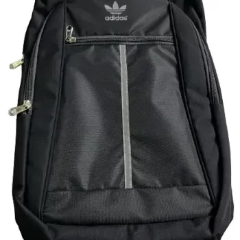 Overnighter Backpack, Travel Laptop Bag, Black Polyester Backpack for Men and Women, Spacious Shoulder Bag for  Office , School , Travelling and Camping