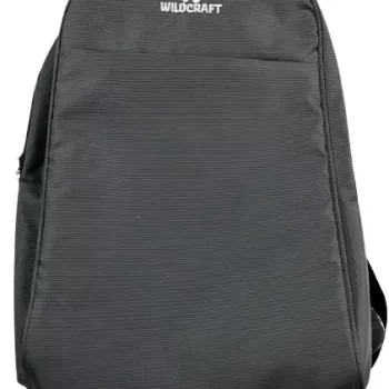Overnighter Backpack, Travel Laptop Bag, Black Polyester Backpack for Men and Women, Spacious Shoulder Bag for  Office , School , Travelling and Camping