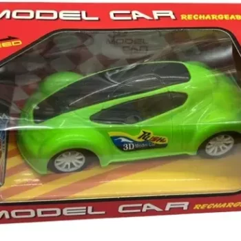 Gurtoy 3D Remote Model Car Rechargeable Hi Speed for kids (Green Color)