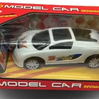 NHR Model Car Simulation Full - Function Go Forward, Backward, Stop, Remote Control car for Kids (White)