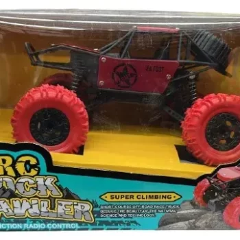 Monster Truck Toy's 4 Wheel Drive Metal Alloy Rock Remote Off Road Control Car Drive (Red) Rock Crawler