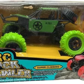 Monster Truck Toy's 4 Wheel Drive Metal Alloy Rock Remote Off Road Control Car Drive (Green) Rock Crawler