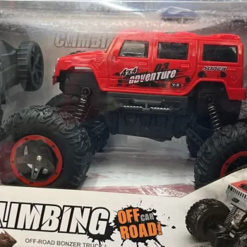 RC Off-Road Speed Jeep Truck Hummer Car with Water Mist Smoke Effect Remote Control Monster Truck Rock Crawler Car - Red