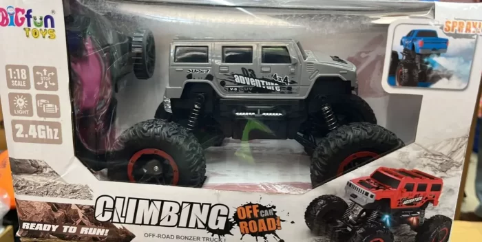 RC Off-Road Speed Jeep Truck Hummer Car with Water Mist Smoke Effect Remote Control Monster Truck Rock Crawler Car - Image 4