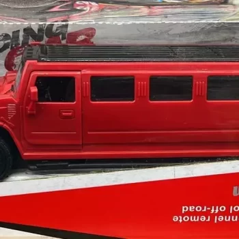 Simulation Alloy For Hummer Limousine Metal Die Cast Car Toy Pull Back Flashing Music Kids Toy Vehicle (Color : Red) - Image 2