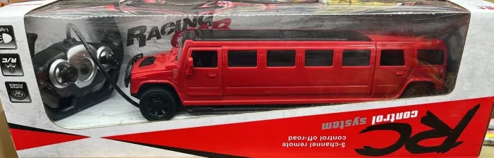 Simulation Alloy For Hummer Limousine Metal Die Cast Car Toy Pull Back Flashing Music Kids Toy Vehicle (Color : Red) - Image 2