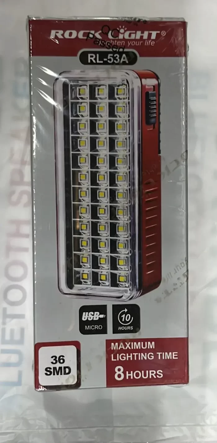 Rock Light Rechargeable Emergency LED Light with 8 Hr Lighting Time , 36 SMD LED's (with USB Charging - RL 53A) Blue (Red) - Image 2