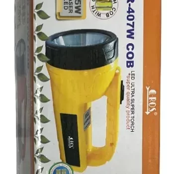 D BOS 15 WATT LSAER LED Rechargeable Torch-15W Long Range LED 12Hrs Standby (Yellow) - Image 2