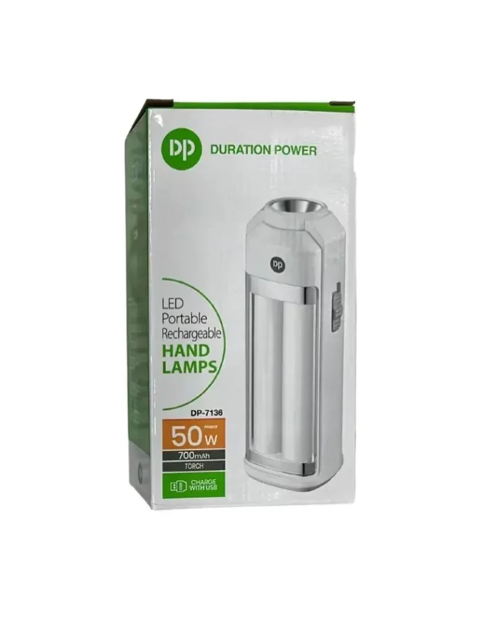 DP Brand LED Rechargeable PORTABLE LAMP WITH TORCH Lantern - 50 W Emergency Torch & Lamp