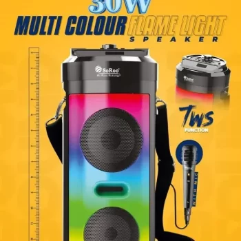 Game Tower Wireless Speaker| 30W with Upto 6 Hours Playback| 2000mAh Battery Bluetoth Speaker with Mic - Image 2