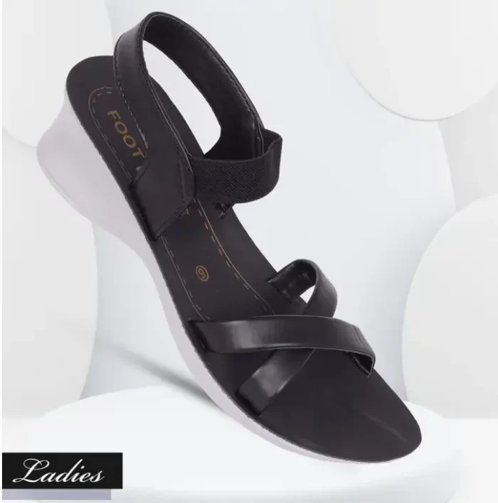 Foot B Branded Stylish Chappal/Slippers for Women's - Ladies Fashion Sandal (Black Color) with Heels